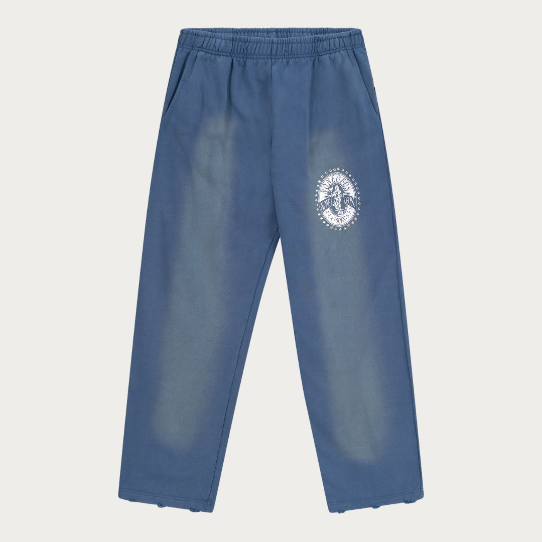 BLUE RHINESTONE JOGGER
