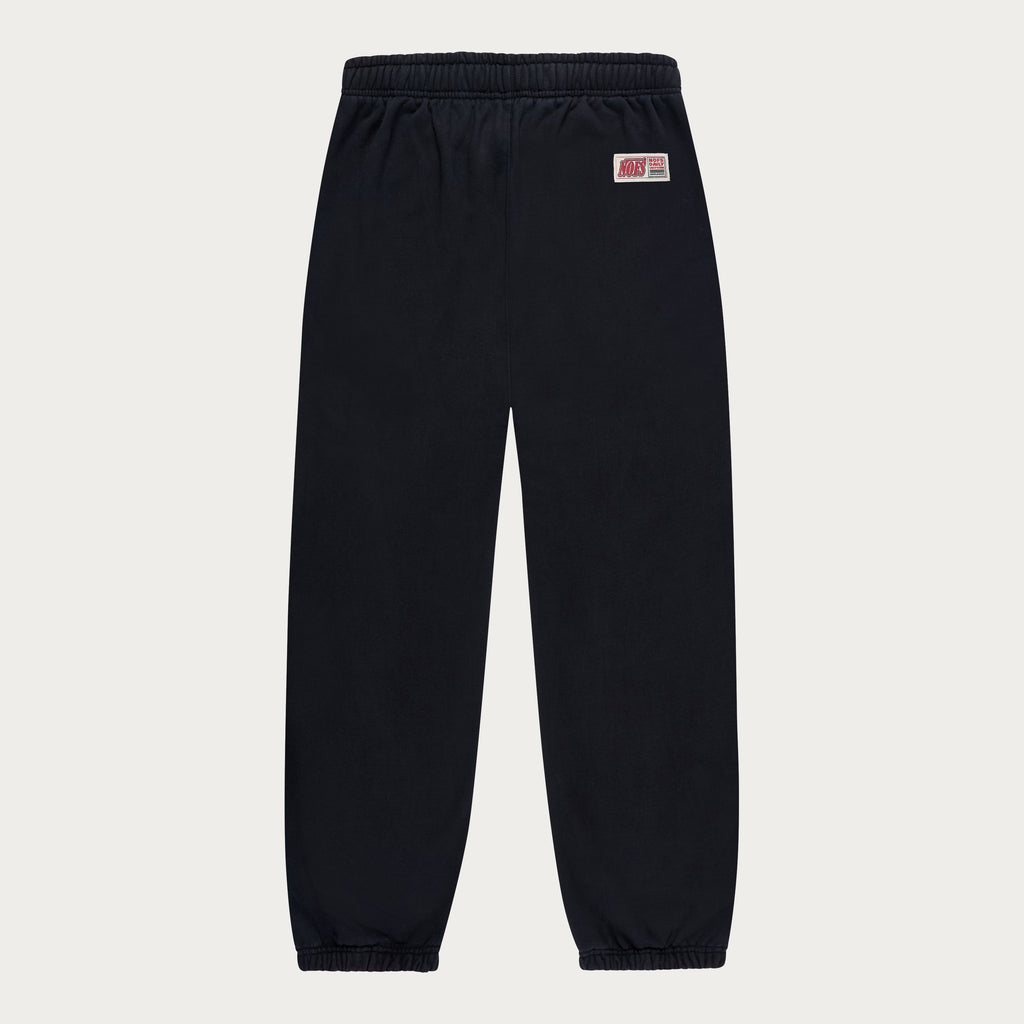BLACK BASIC CUFFED JOGGER