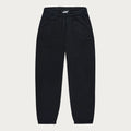 BLACK BASIC CUFFED JOGGER
