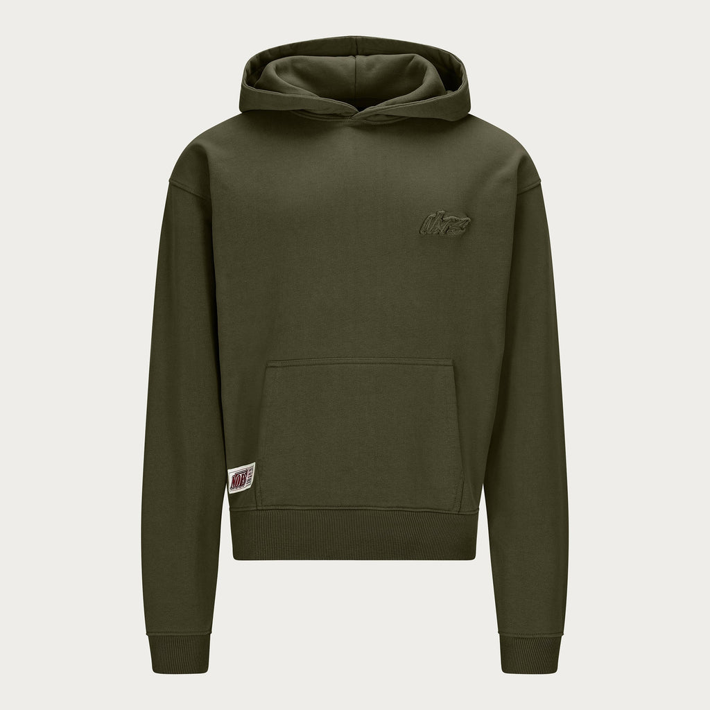 DARK OLIVE BASIC HOODIE