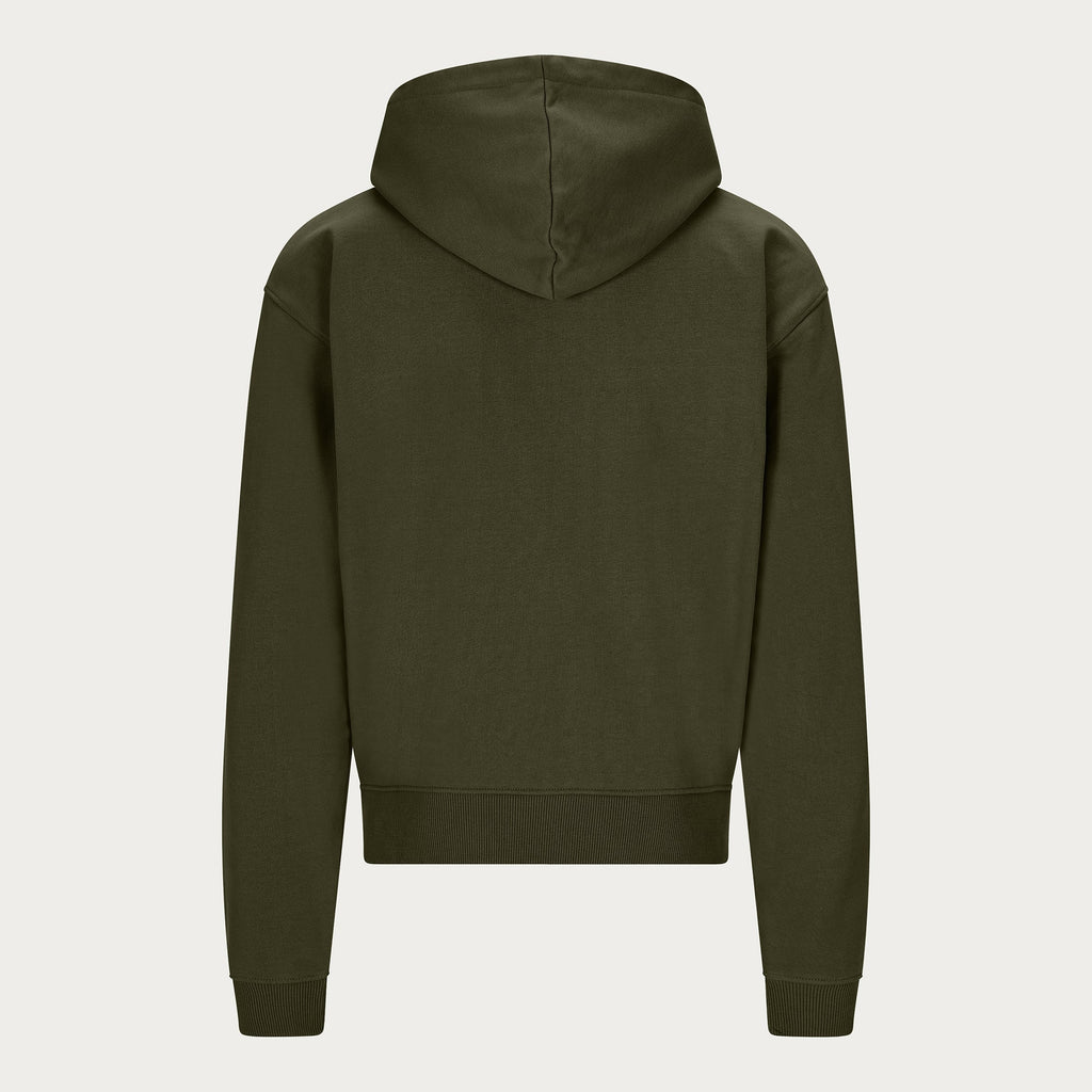DARK OLIVE BASIC HOODIE