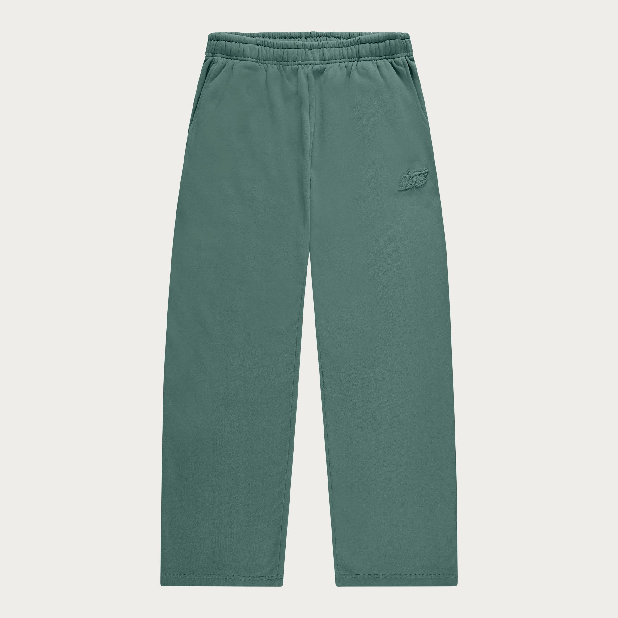 DARK GREEN OPEN LEG JOGGER