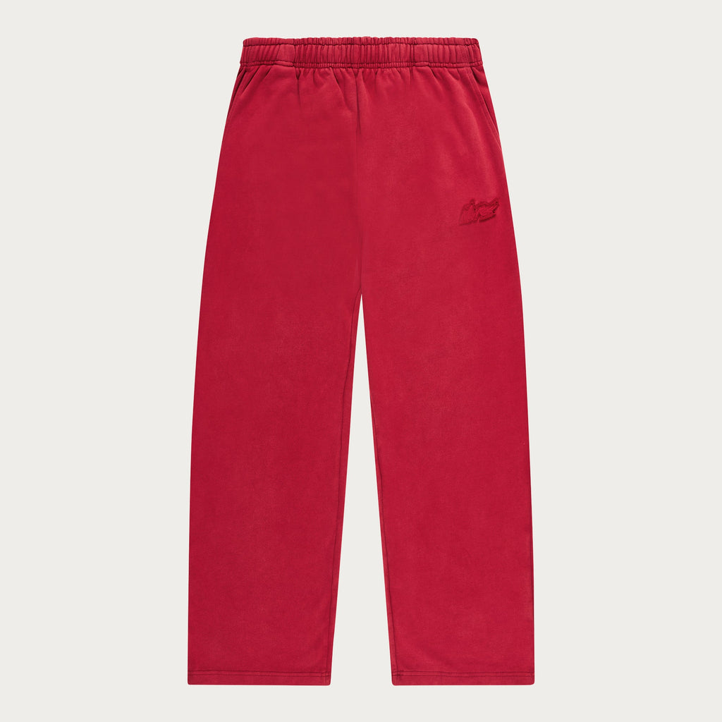 RED BASIC OPEN LEG JOGGER
