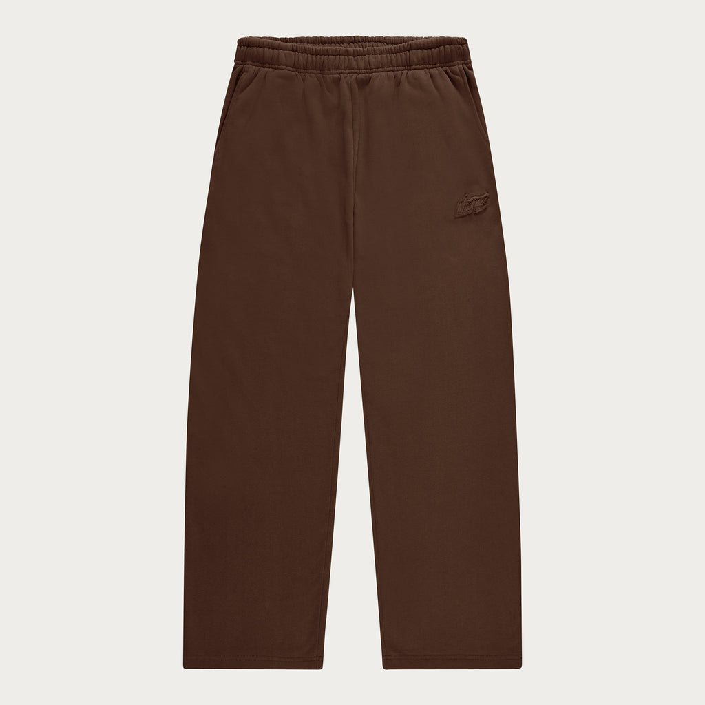 BROWN BASIC OPEN LEG JOGGER