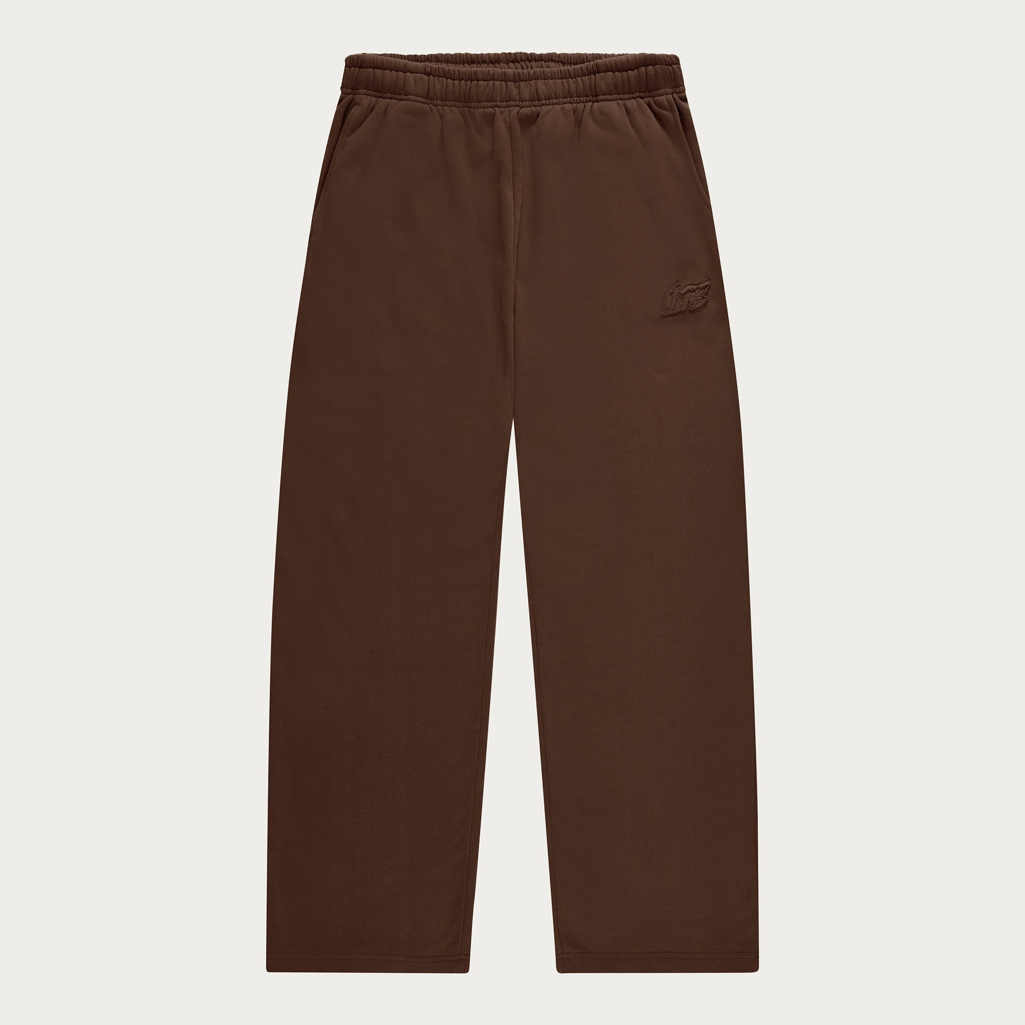 BROWN BASIC OPEN LEG JOGGER