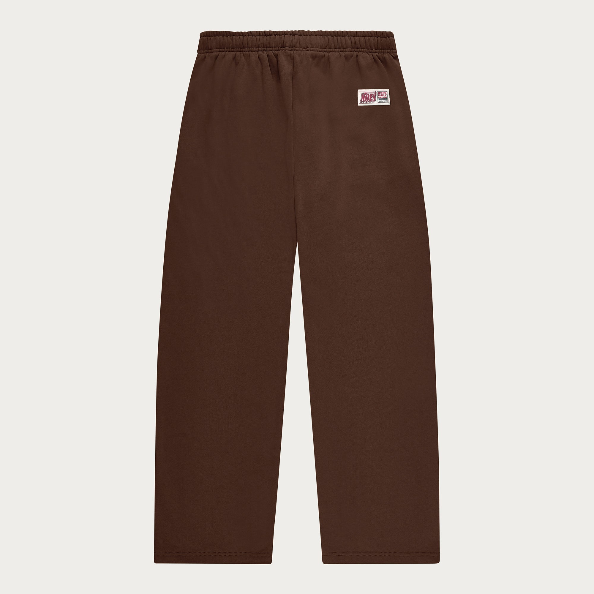 BROWN BASIC OPEN LEG JOGGER
