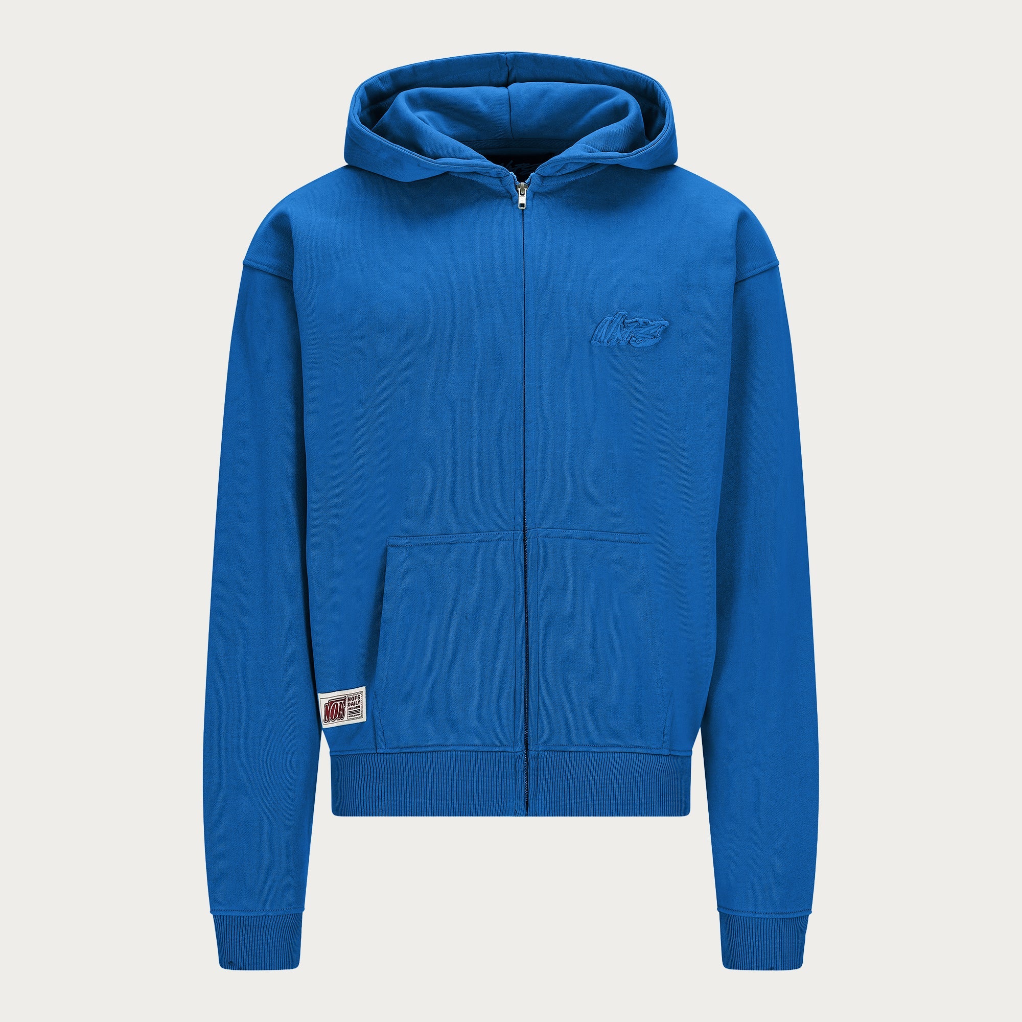 ROYAL BLUE BASIC ZIP HOODIE