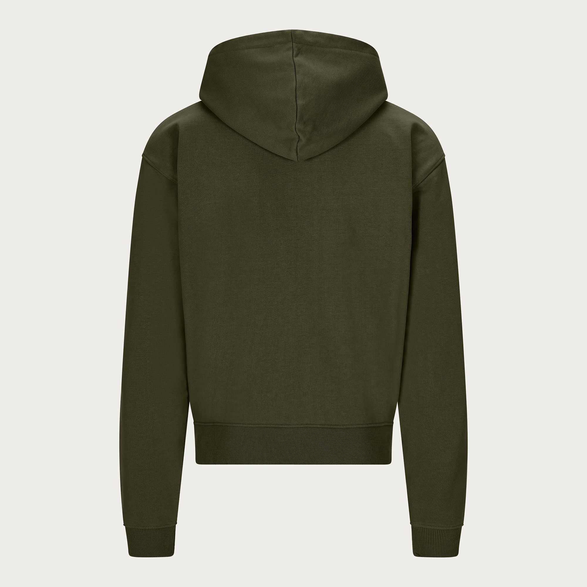 DARK OLIVE BASIC ZIP HOODIE