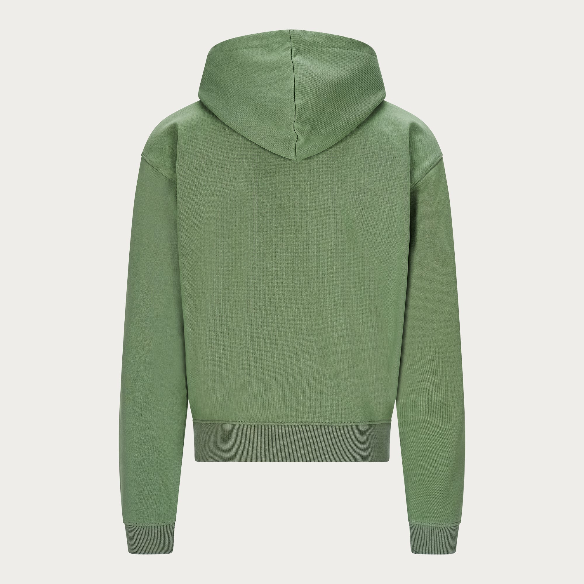 OLIVE BASIC ZIP HOODIE