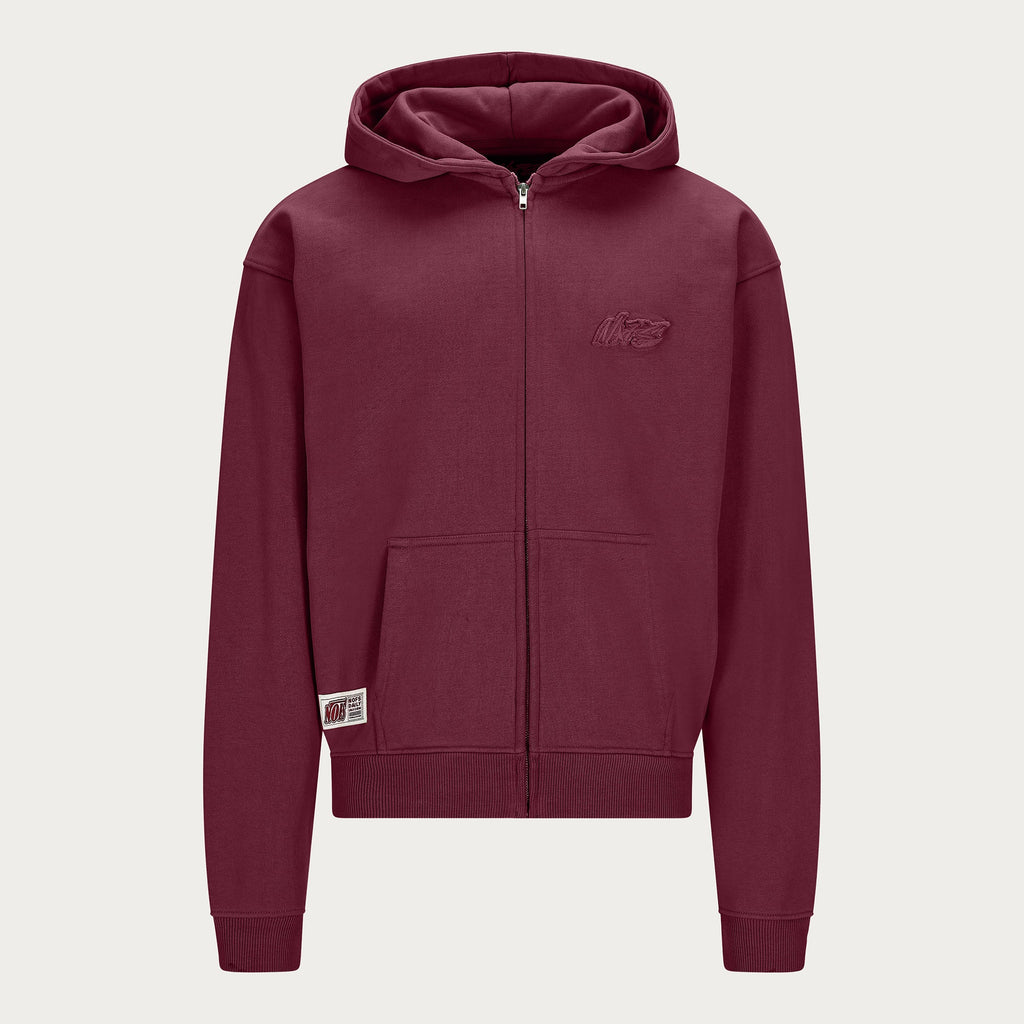 PURPLE BASIC ZIP HOODIE