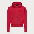 RED BASIC ZIP HOODIE