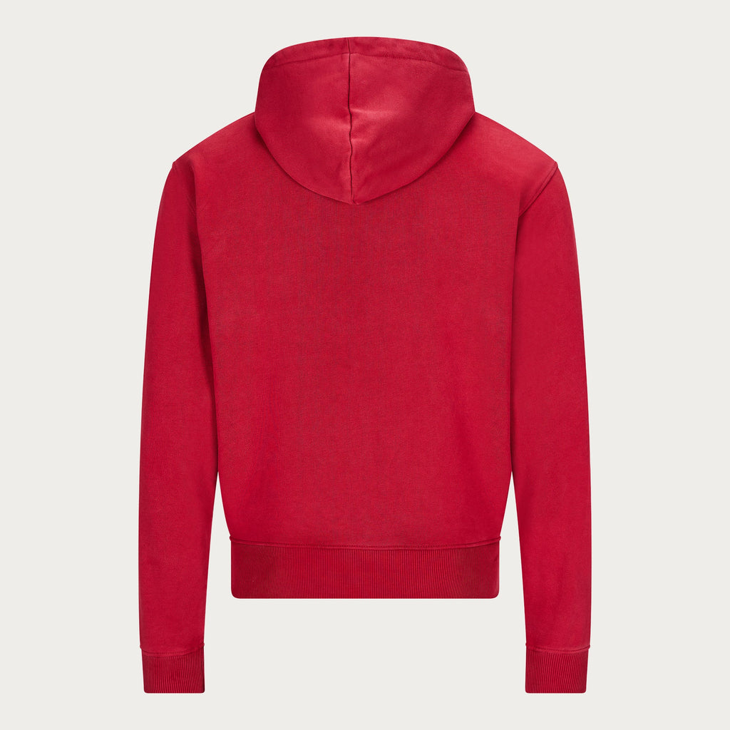 RED BASIC ZIP HOODIE