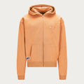 ORANGE BASIC ZIP HOODIE