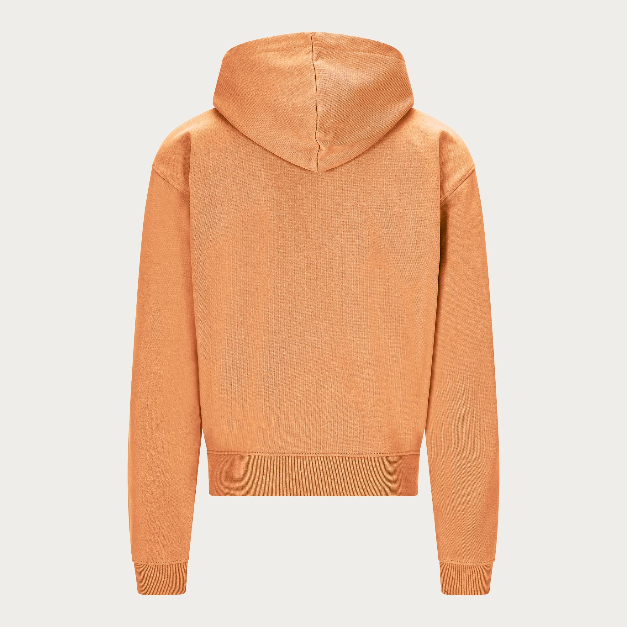 ORANGE BASIC ZIP HOODIE